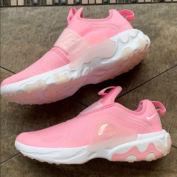 NIKE REACT PRESTO EXTREME GS PINK/WHITE-PINK FOAM - Picture 2 of 16